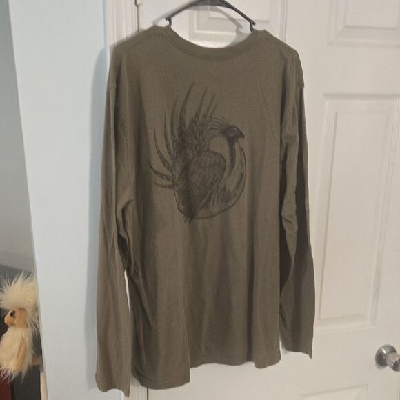 Orvis Men's Long Sleeve Khaki Tee - Picture 6 of 6